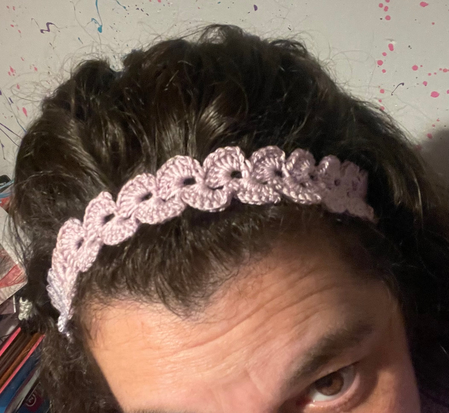 Crochet headbands (thinner scallop)