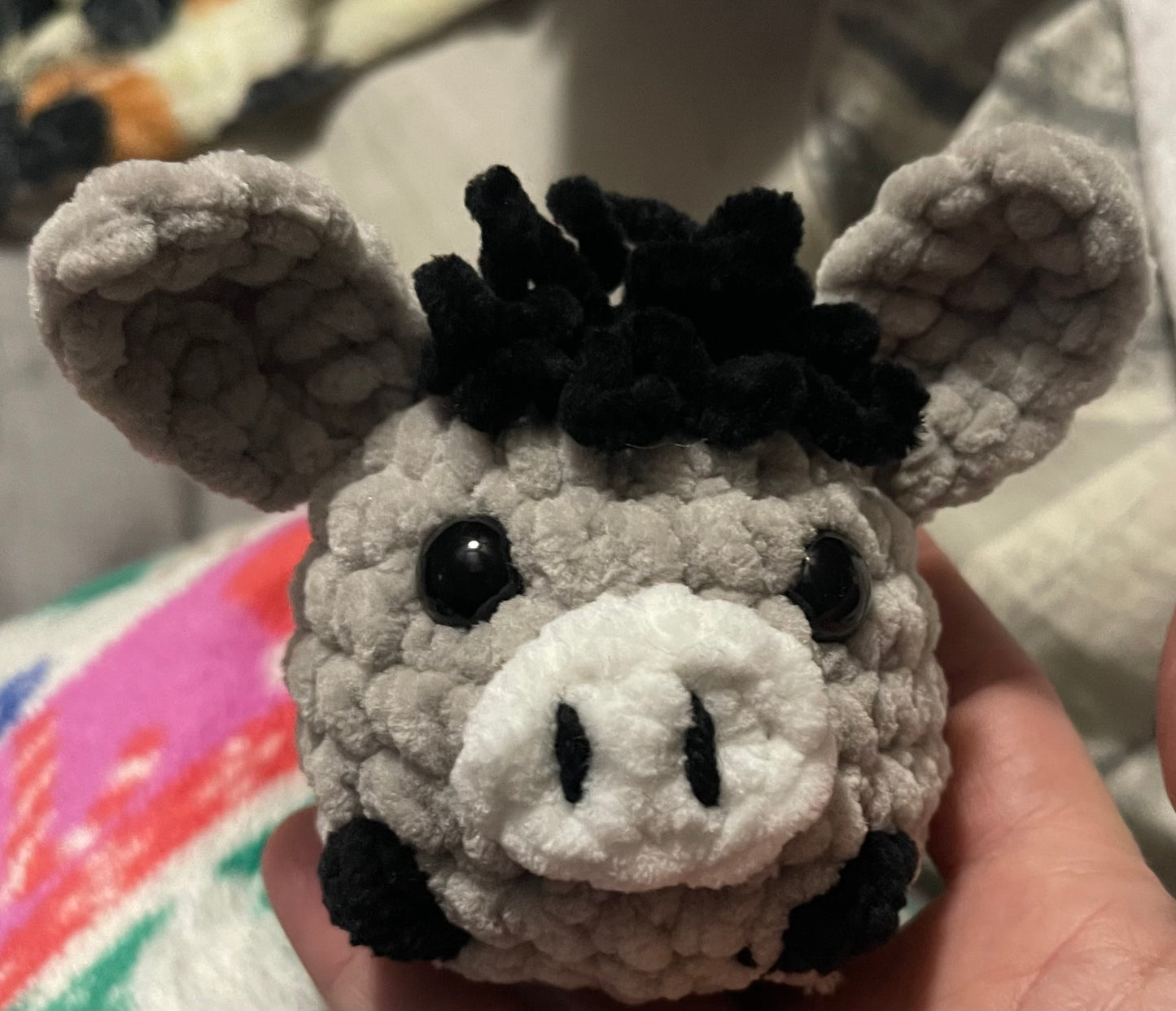Crochet mini donkey