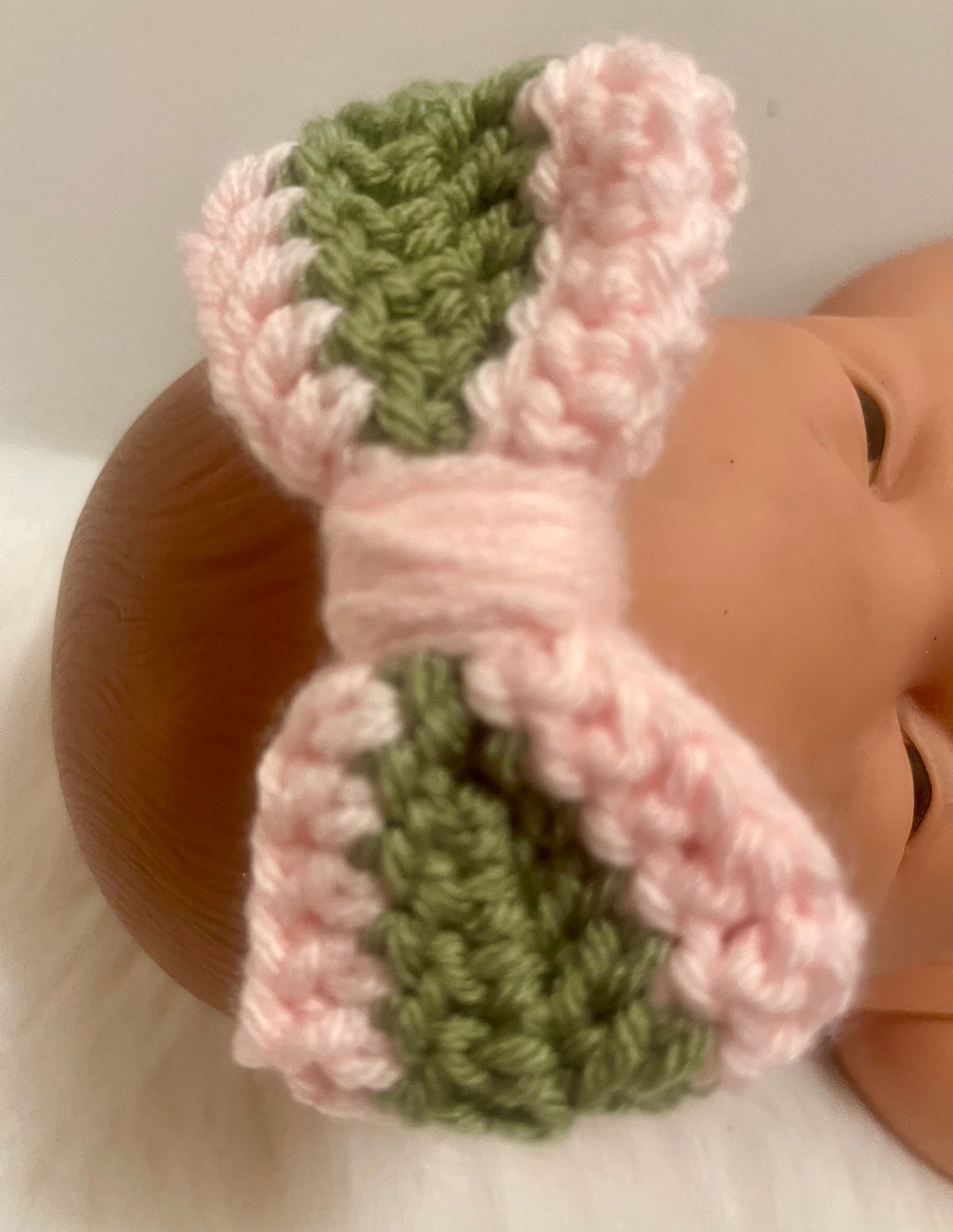 Crochet Baby bow headband
