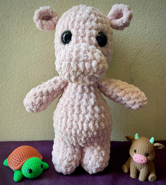 Crochet hippo