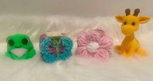 Crochet hair clips