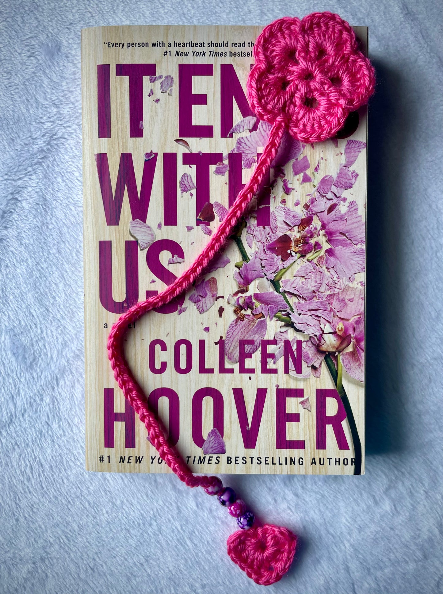 Floral Crocheted Bookmark