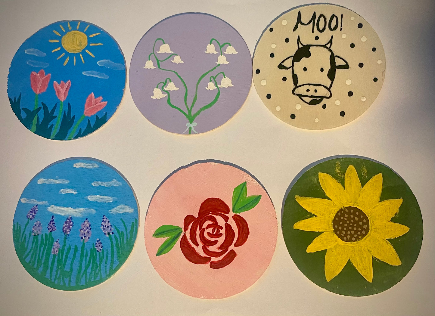 Kaylee's hand painted magnets sold on tik tok live